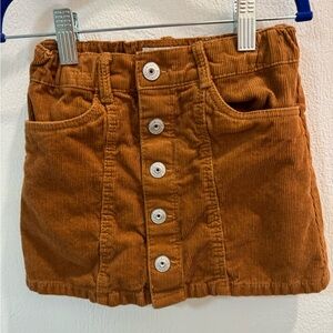 Oshkosh button front corduroy skirt